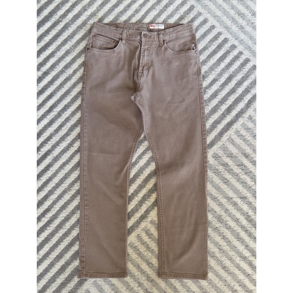 Wrangler Athletic Fit Brown Jeans 33 X 30